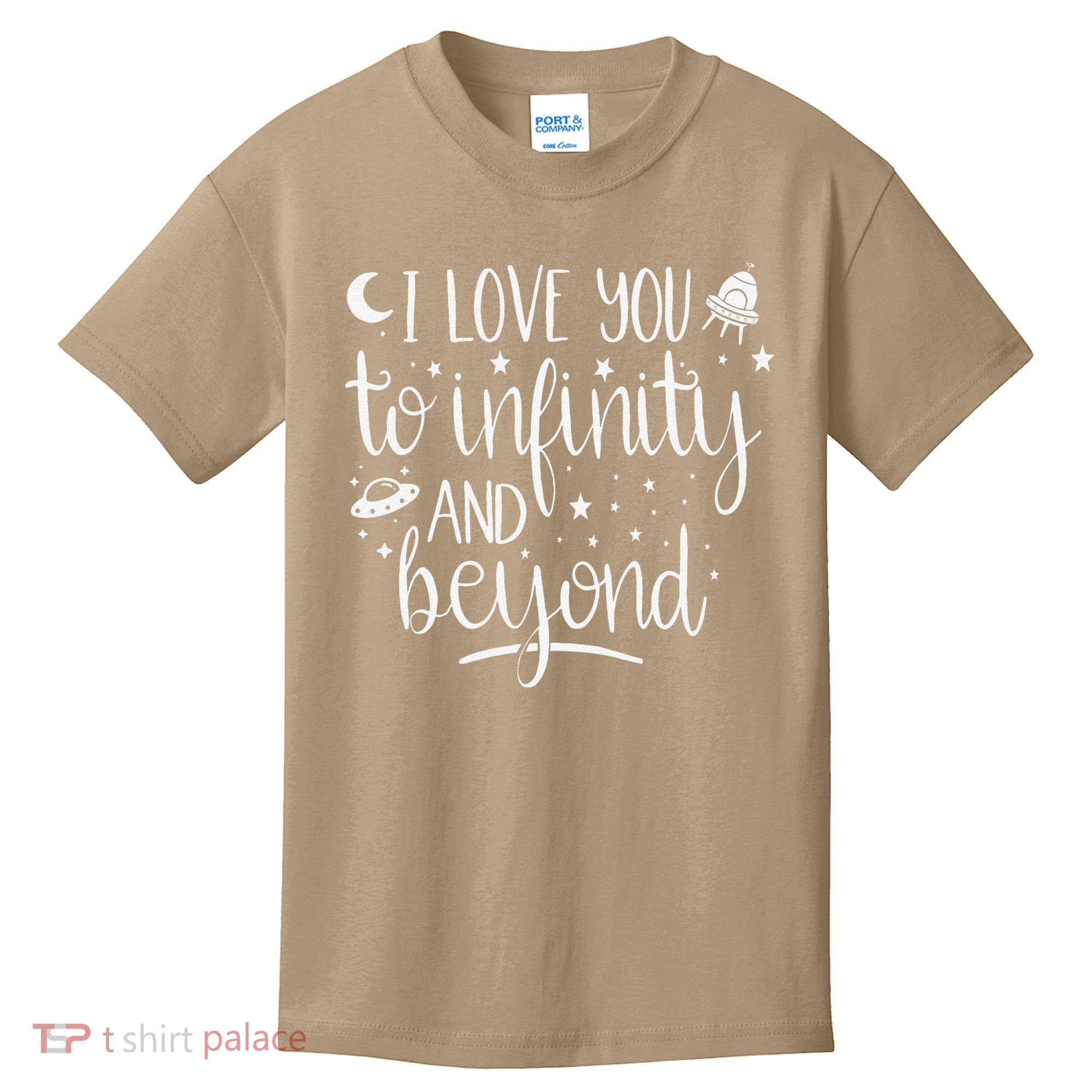 I Love You To Infinity And Beyond Valentine Couple Gift Kids T-Shirt
