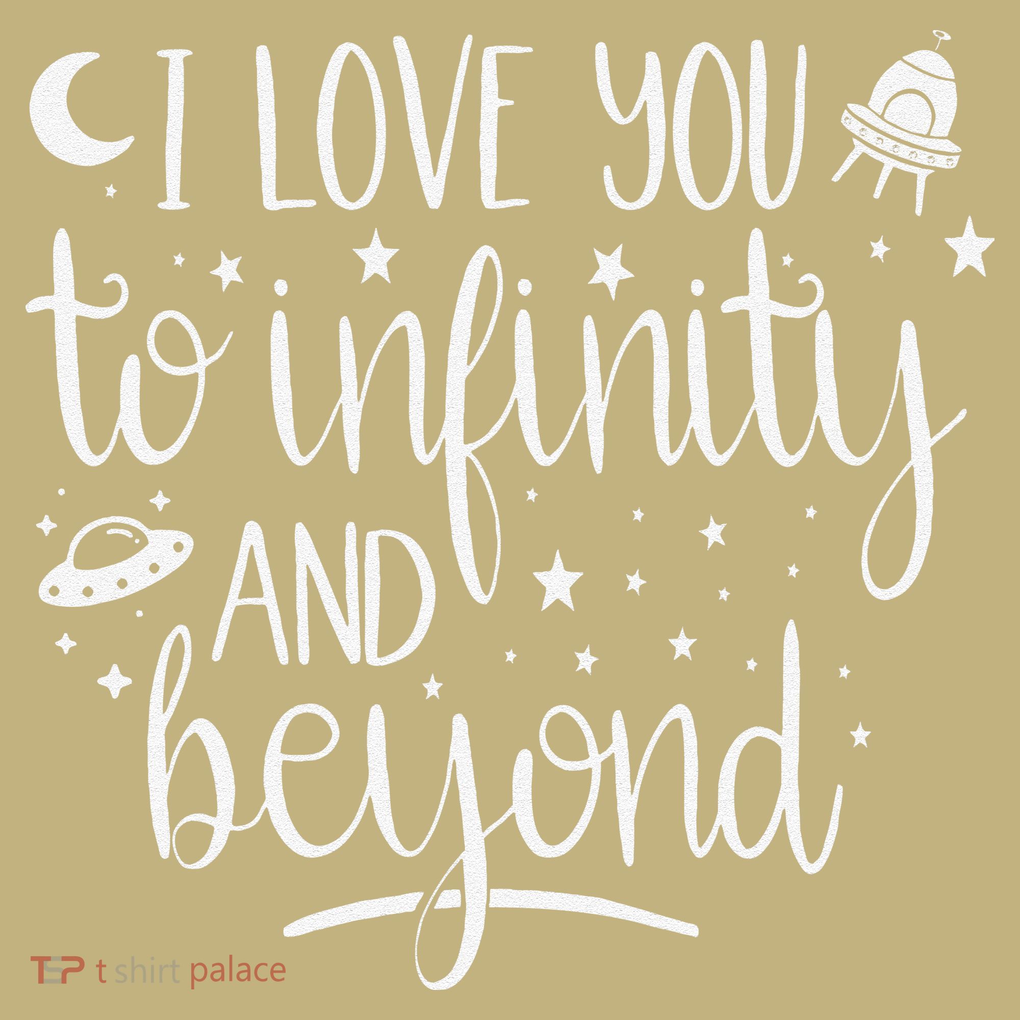 I Love You To Infinity And Beyond Valentine Couple Gift Kids T-Shirt