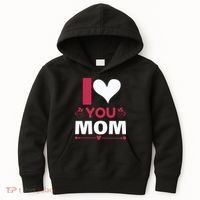 I Love You Mom Kids Hoodie thumb 0