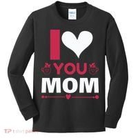 I Love You Mom Kids Long Sleeve Shirt thumb 0