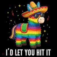 Id Let You Hit It Funny Pinata Sombrero Rainbow Fiesta Gift Coffee Mug thumb 5