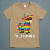 Id Let You Hit It Funny Pinata Sombrero Rainbow Fiesta Gift T-Shirt thumb 5
