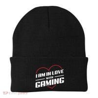 Ich Liebe Zocken! I Am In Love With Gaming! Gaming Console Cool Gift Beanie thumb 0