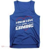 Ich Liebe Zocken! I Am In Love With Gaming! Gaming Console Cool Gift Tank Top thumb 0