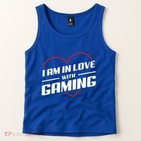 Ich Liebe Zocken! I Am In Love With Gaming! Gaming Console Cool Gift Tank Top thumb 2