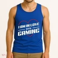 Ich Liebe Zocken! I Am In Love With Gaming! Gaming Console Cool Gift Tank Top thumb 3