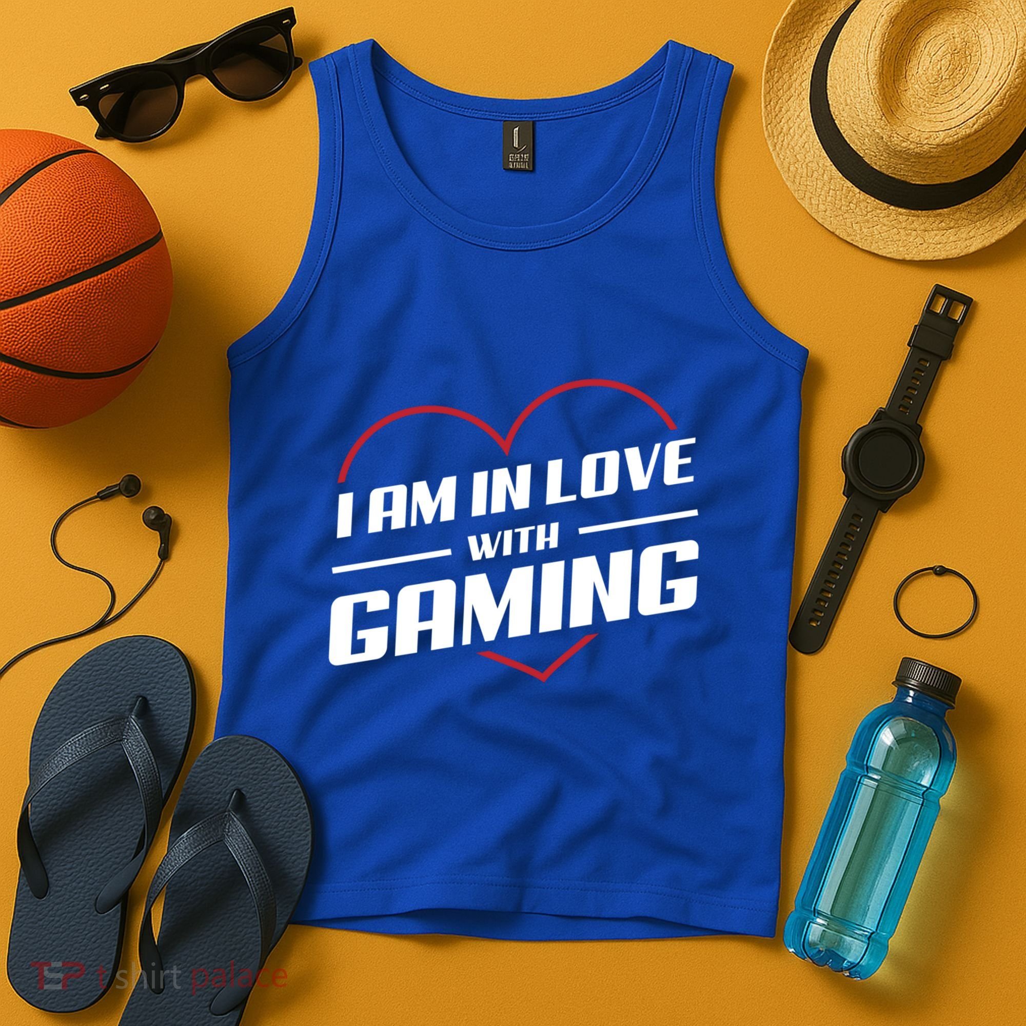 Ich Liebe Zocken! I Am In Love With Gaming! Gaming Console Cool Gift Tank Top