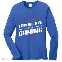 Ich Liebe Zocken! I Am In Love With Gaming! Gaming Console Cool Gift Women's Long Sleeve Shirt thumb 0