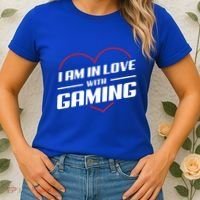 Ich Liebe Zocken! I Am In Love With Gaming! Gaming Console Cool Gift Women's T-Shirt thumb 2