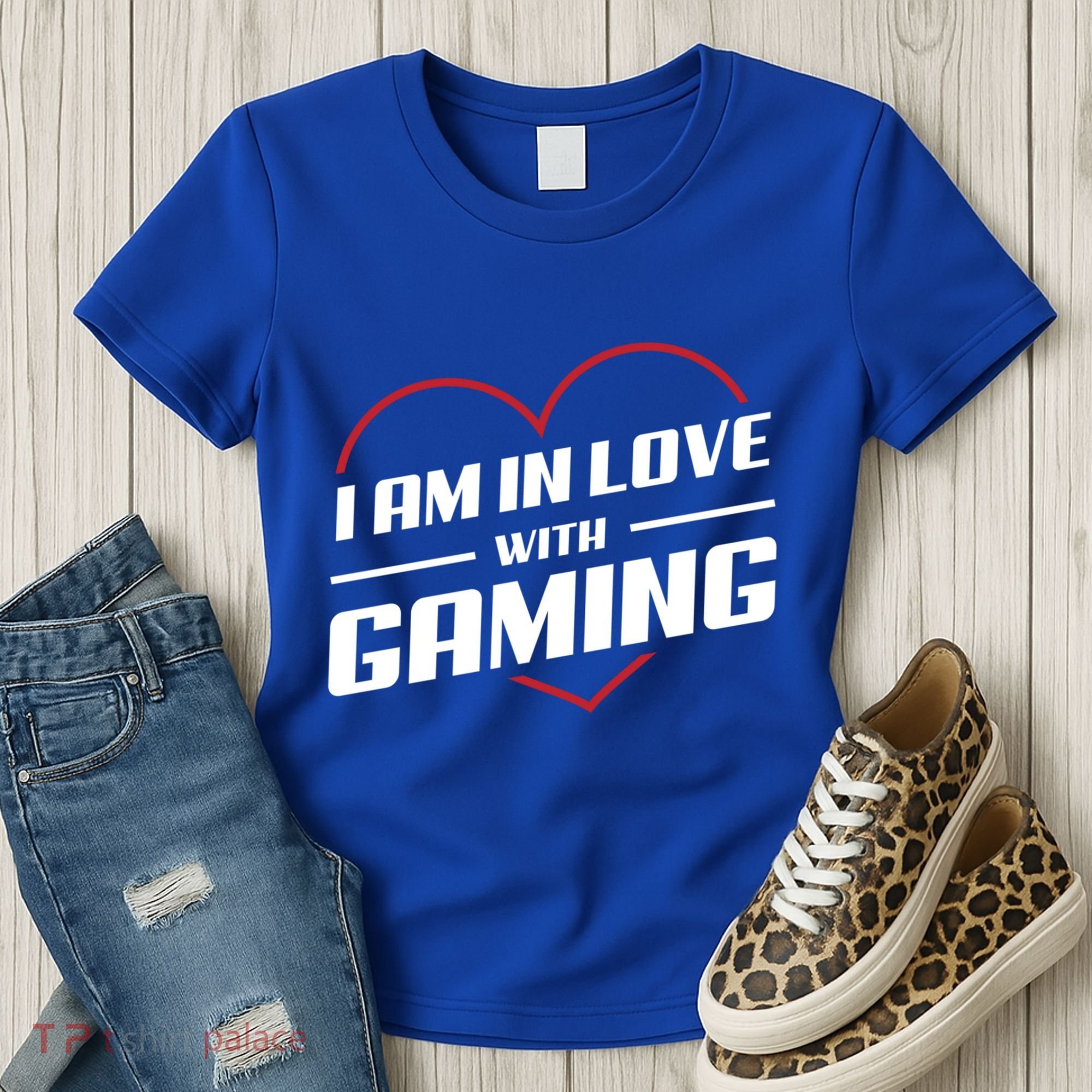 Ich Liebe Zocken! I Am In Love With Gaming! Gaming Console Cool Gift Women's T-Shirt