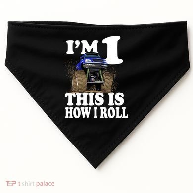 I'm 1 This Is How I Roll USA-Made Doggie Bandana