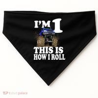 I'm 1 This Is How I Roll USA-Made Doggie Bandana thumb 0
