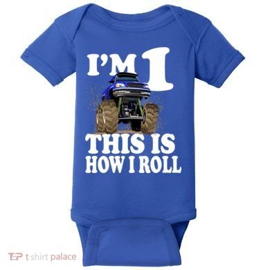 I'm 1 This Is How I Roll Baby Bodysuit