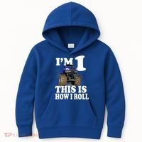 I'm 1 This Is How I Roll Kids Hoodie thumb 0