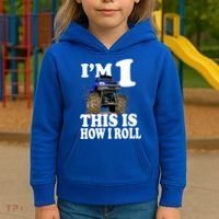 I'm 1 This Is How I Roll Kids Hoodie thumb 3