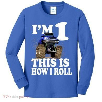 I'm 1 This Is How I Roll Kids Long Sleeve Shirt