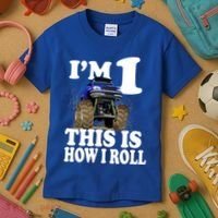 I'm 1 This Is How I Roll Kids T-Shirt thumb 3