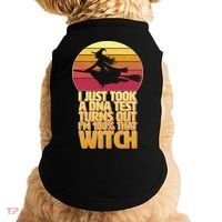 I'm 100 That Witch DNA Test Funny Halloween Doggie Tank thumb 0