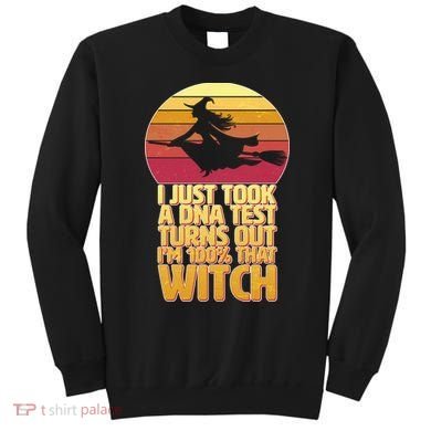 I'm 100 That Witch DNA Test Funny Halloween Sweatshirt