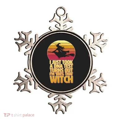 I'm 100 That Witch DNA Test Funny Halloween Ornament