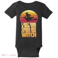 I'm 100 That Witch DNA Test Funny Halloween Baby Bodysuit thumb 0