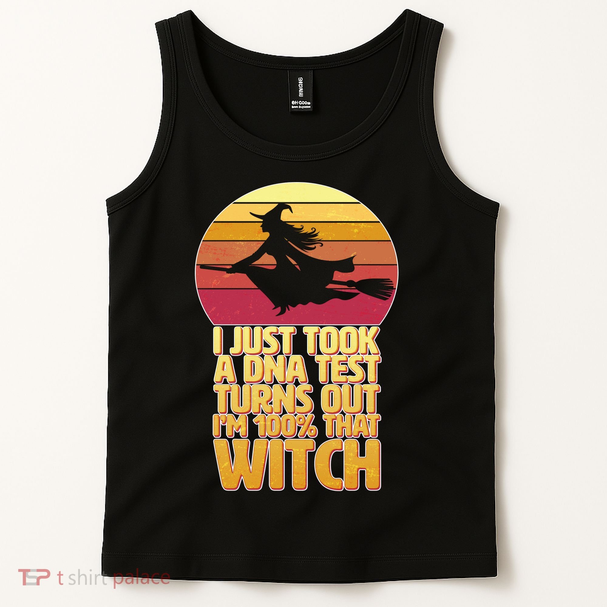 I'm 100 That Witch DNA Test Funny Halloween Tank Top