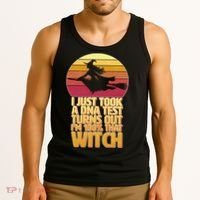 I'm 100 That Witch DNA Test Funny Halloween Tank Top thumb 3