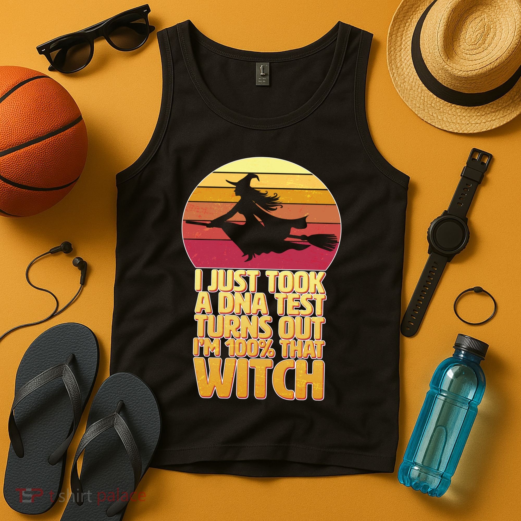 I'm 100 That Witch DNA Test Funny Halloween Tank Top