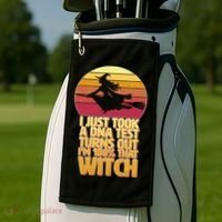 I'm 100 That Witch DNA Test Funny Halloween Golf Towel thumb 2