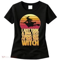 I'm 100 That Witch DNA Test Funny Halloween Women's T-Shirt thumb 0