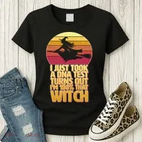 I'm 100 That Witch DNA Test Funny Halloween Women's T-Shirt thumb 3