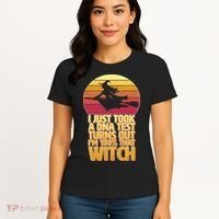 I'm 100 That Witch DNA Test Funny Halloween Women's T-Shirt thumb 4