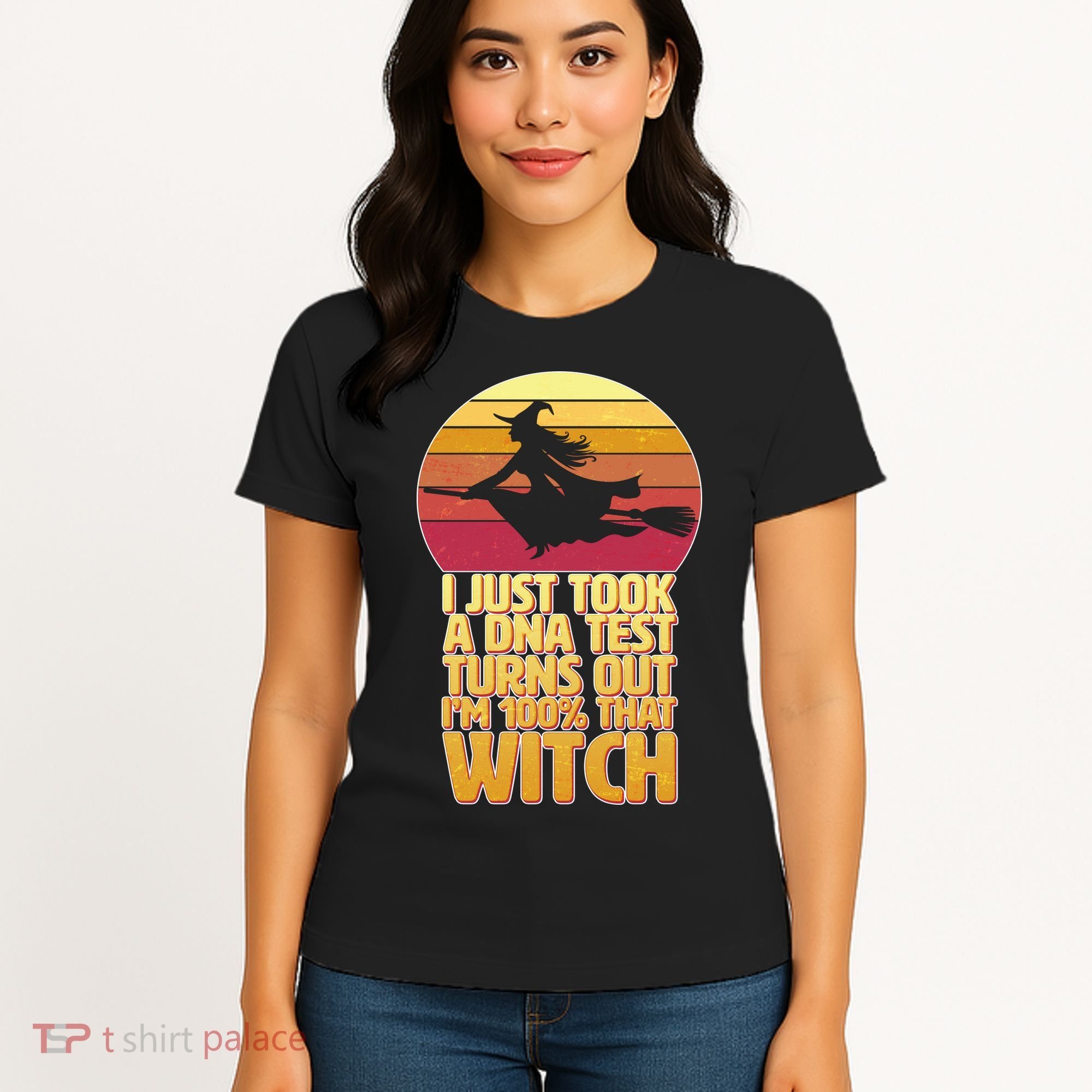 I'm 100 That Witch DNA Test Funny Halloween Women's T-Shirt