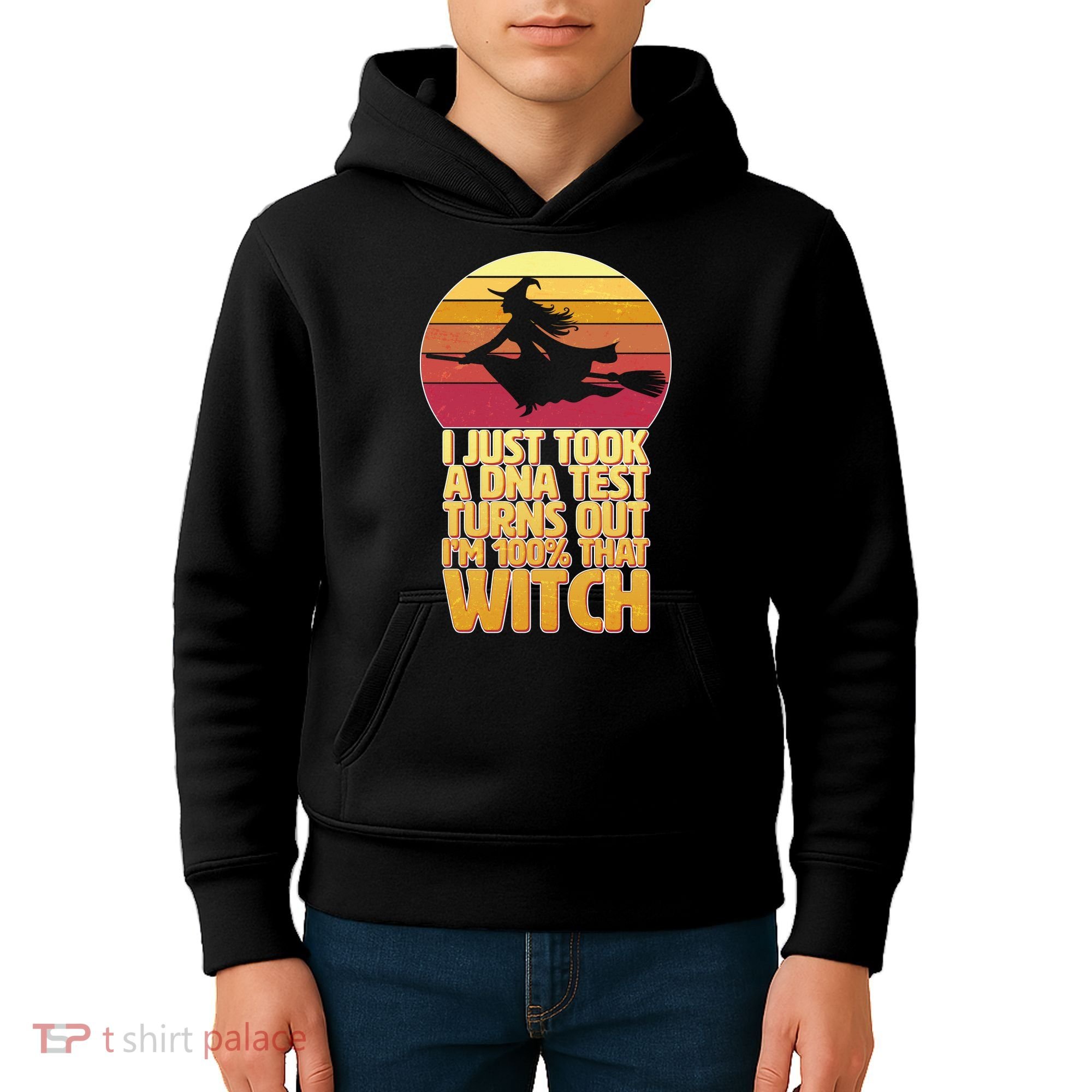 I'm 100 That Witch DNA Test Funny Halloween Kids Hoodie