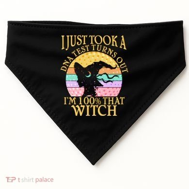 I'm 100% That Witch Halloween USA-Made Doggie Bandana