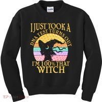 I'm 100% That Witch Halloween Kids Sweatshirt thumb 0