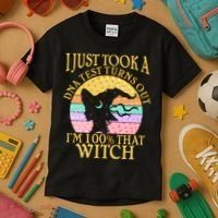 I'm 100% That Witch Halloween Kids T-Shirt thumb 3
