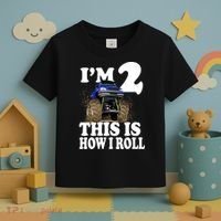 I'm 2 This Is How I Roll Toddler T-Shirt thumb 3