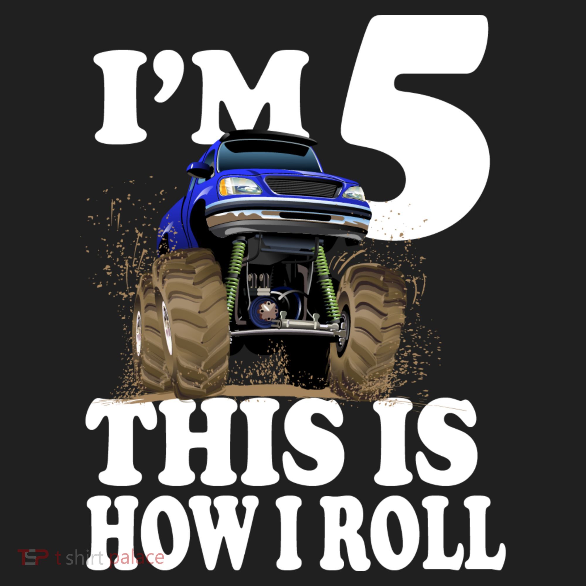 I'm 5 This Is How I Roll Monster Truck Women's Sweatshirt