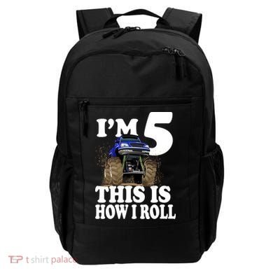 I'm 5 This Is How I Roll Monster Truck Backpack