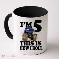 I'm 5 This Is How I Roll Monster Truck Coffee Mug thumb 0