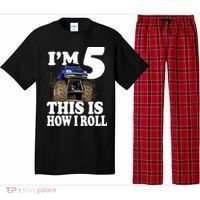I'm 5 This Is How I Roll Monster Truck Pajama Set thumb 0
