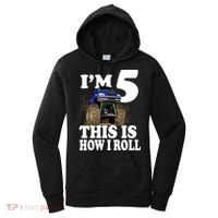 I'm 5 This Is How I Roll Monster Truck Women's Hoodie thumb 0