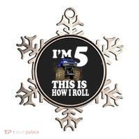 I'm 5 This Is How I Roll Monster Truck Ornament thumb 0