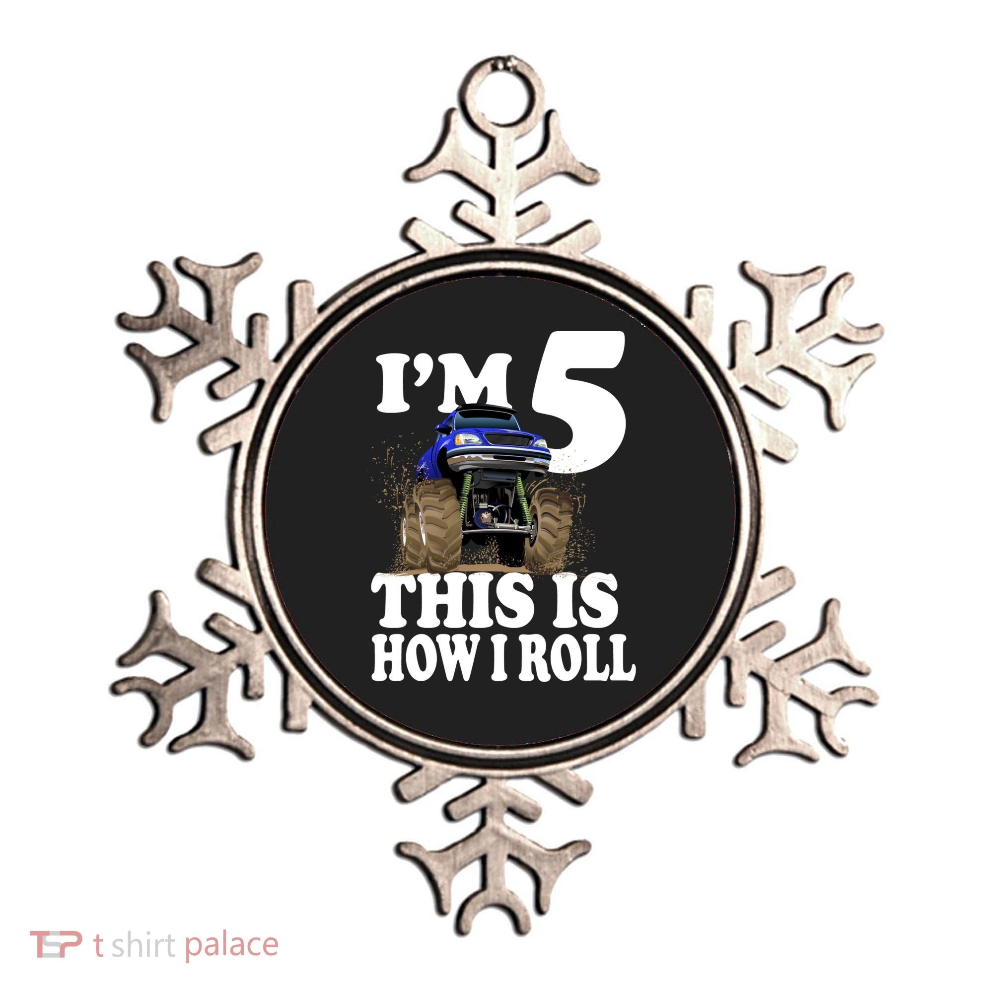 I'm 5 This Is How I Roll Monster Truck Ornament