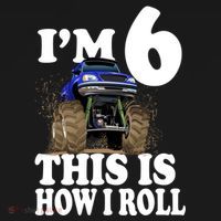 I'm 6 This Is How I Roll Monster Truck Doggie Tank thumb 4