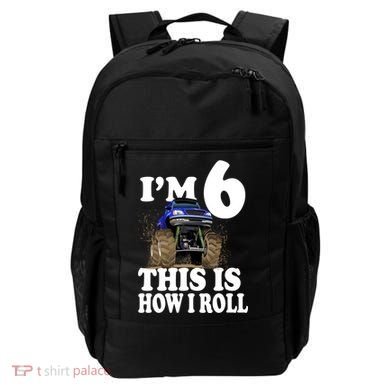 I'm 6 This Is How I Roll Monster Truck Backpack