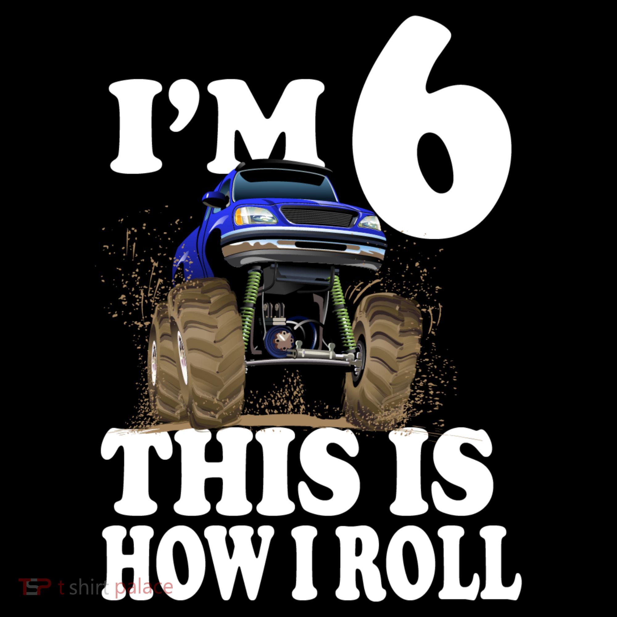 I'm 6 This Is How I Roll Monster Truck Women's Hoodie