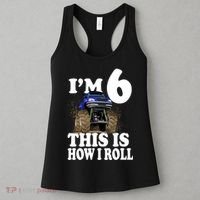 I'm 6 This Is How I Roll Monster Truck Women's Tank Top thumb 3