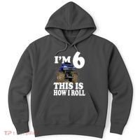 I'm 6 This Is How I Roll Monster Truck Hoodie thumb 0
